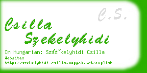 csilla szekelyhidi business card